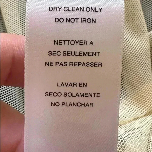 Beautiful Short Sleeve Black Lace Michael Kors Top with Nude Lining - Picture 7 of 9